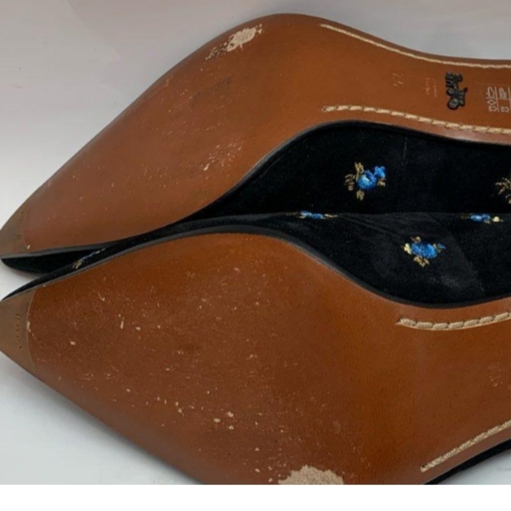 Coach Black Floral Women's Heels - Picture 3 of 3
